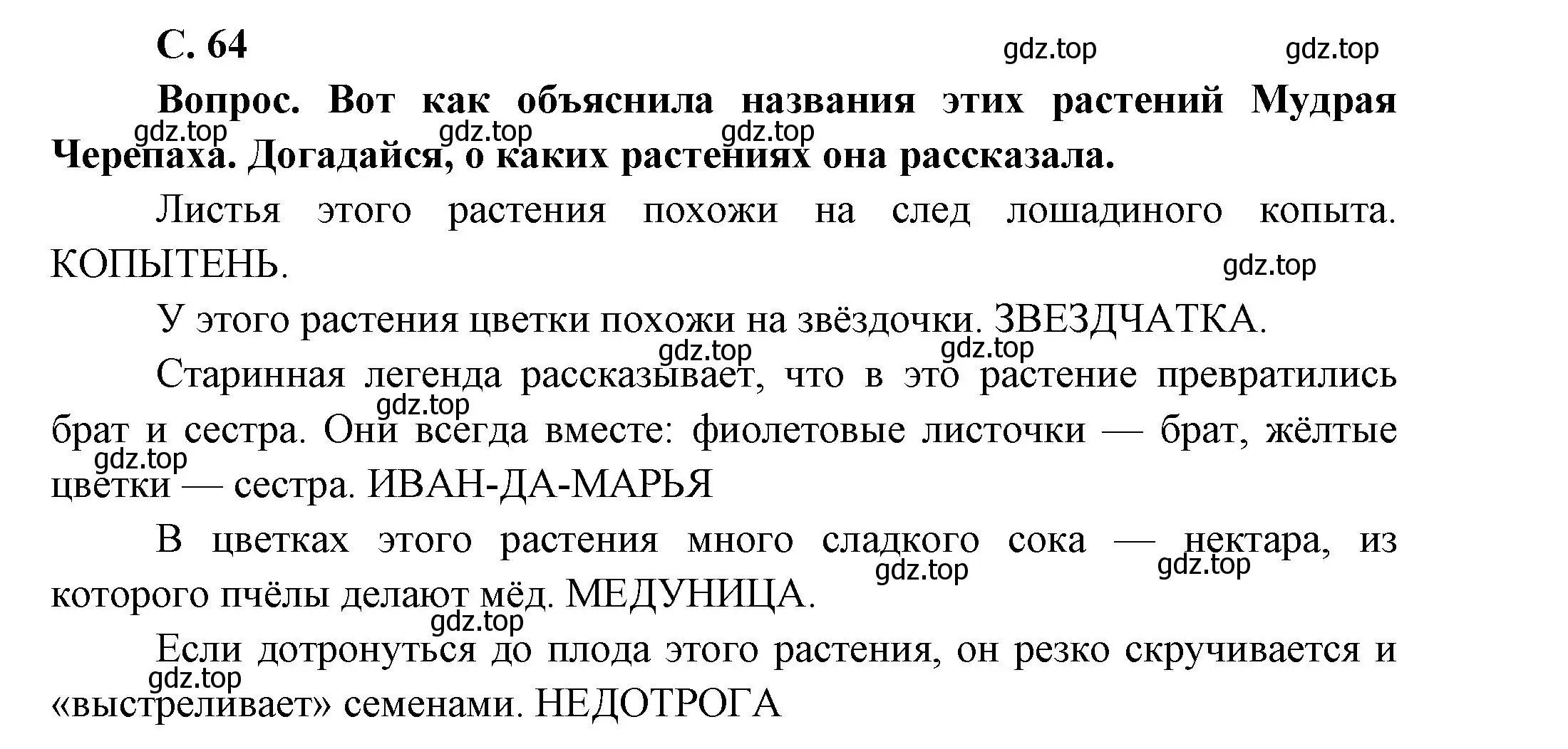 Решение номер 64 (страница 64) гдз по окружающему миру 1 класс Плешаков, учебник 3 часть