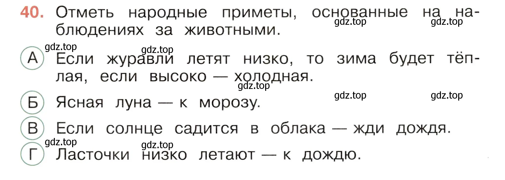 Условие номер 40 (страница 15) гдз по окружающему миру 2 класс Плешаков, Новицкая, тесты