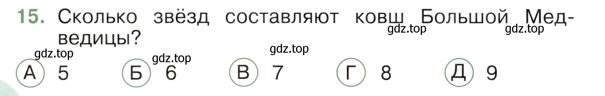 Условие номер 15 (страница 20) гдз по окружающему миру 2 класс Плешаков, Новицкая, тесты