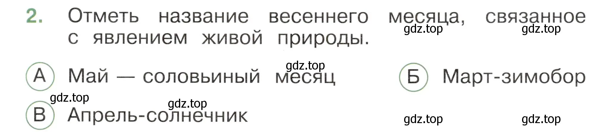 Условие номер 2 (страница 55) гдз по окружающему миру 2 класс Плешаков, Новицкая, тесты