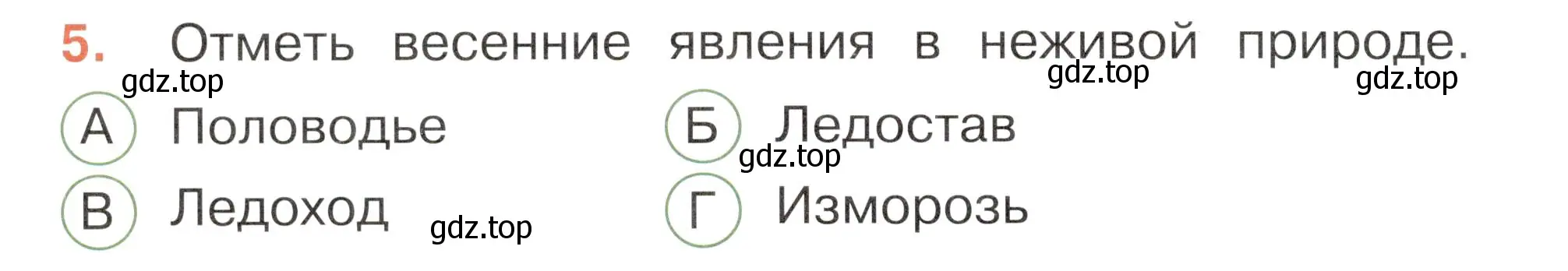 Условие номер 5 (страница 56) гдз по окружающему миру 2 класс Плешаков, Новицкая, тесты