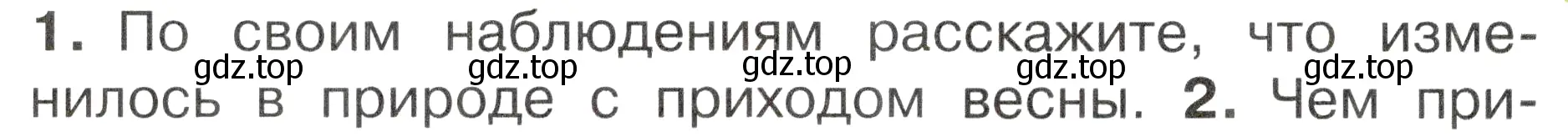 Условие номер 1 (страница 58) гдз по окружающему миру 2 класс Плешаков, Новицкая, учебник 2 часть