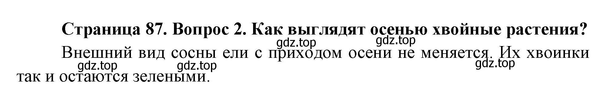 Решение номер 2 (страница 87) гдз по окружающему миру 2 класс Плешаков, Новицкая, учебник 1 часть