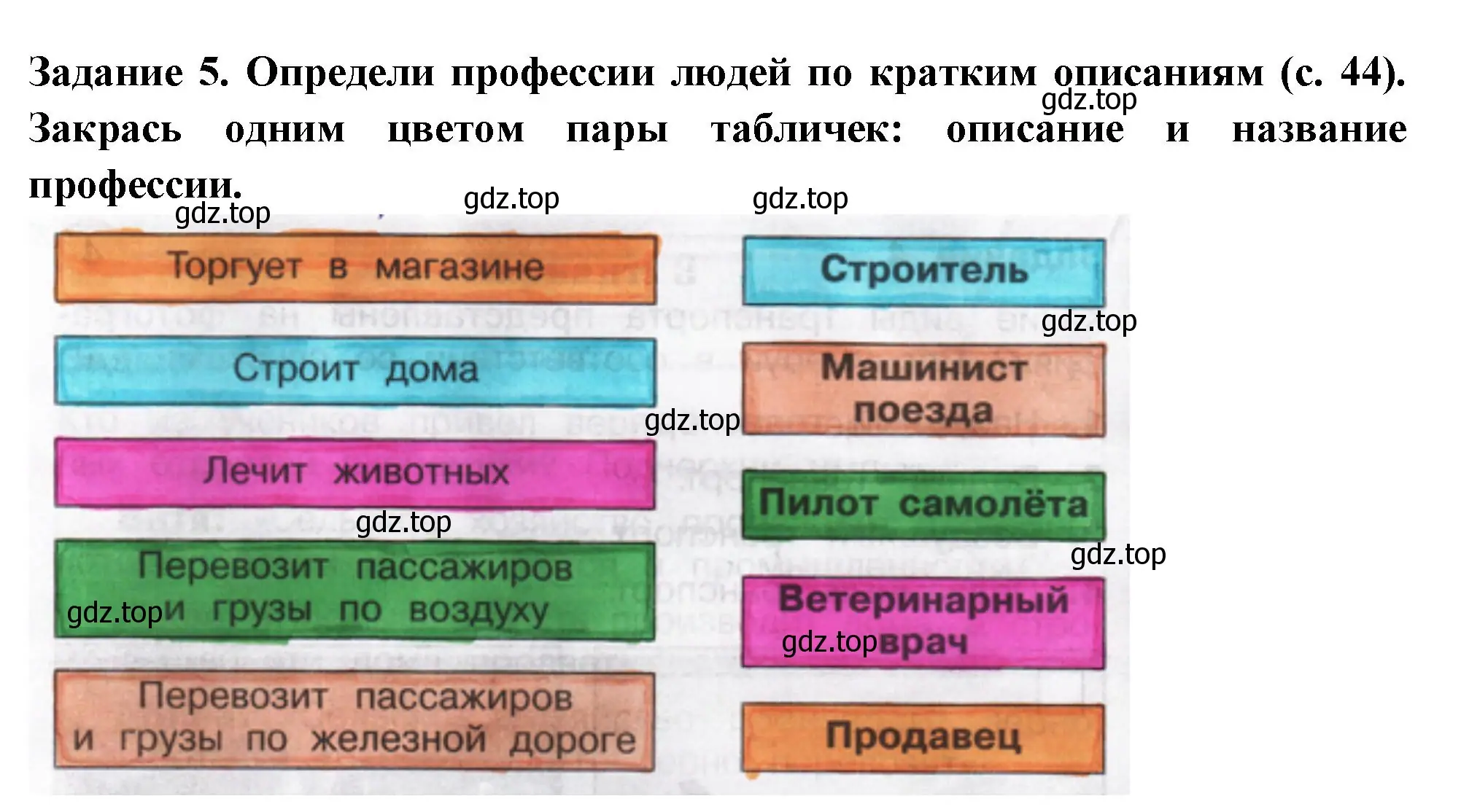 Решение номер 5 (страница 43) гдз по окружающему миру 2 класс Плешаков, Плешаков, проверочные работы