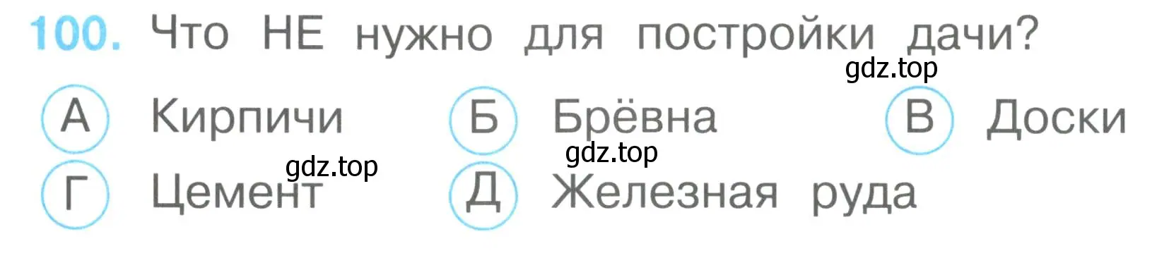 Условие номер 100 (страница 38) гдз по окружающему миру 2 класс Плешаков, Гара, тесты