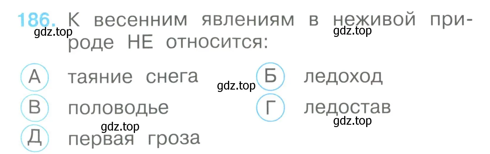 Условие номер 186 (страница 68) гдз по окружающему миру 2 класс Плешаков, Гара, тесты
