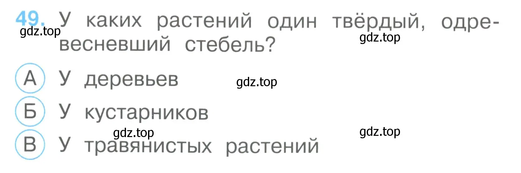 Условие номер 49 (страница 20) гдз по окружающему миру 2 класс Плешаков, Гара, тесты