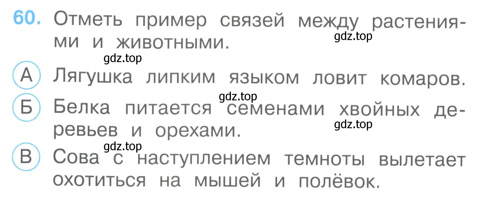 Условие номер 60 (страница 24) гдз по окружающему миру 2 класс Плешаков, Гара, тесты