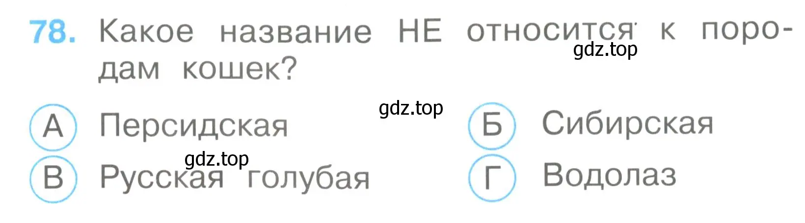 Условие номер 78 (страница 31) гдз по окружающему миру 2 класс Плешаков, Гара, тесты