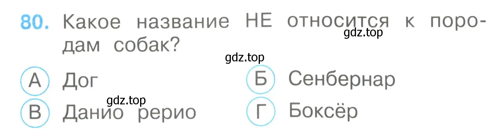 Условие номер 80 (страница 31) гдз по окружающему миру 2 класс Плешаков, Гара, тесты