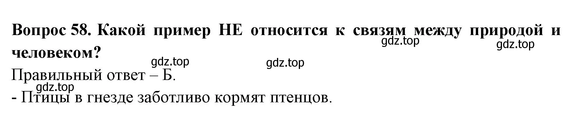 Решение номер 58 (страница 23) гдз по окружающему миру 2 класс Плешаков, Гара, тесты