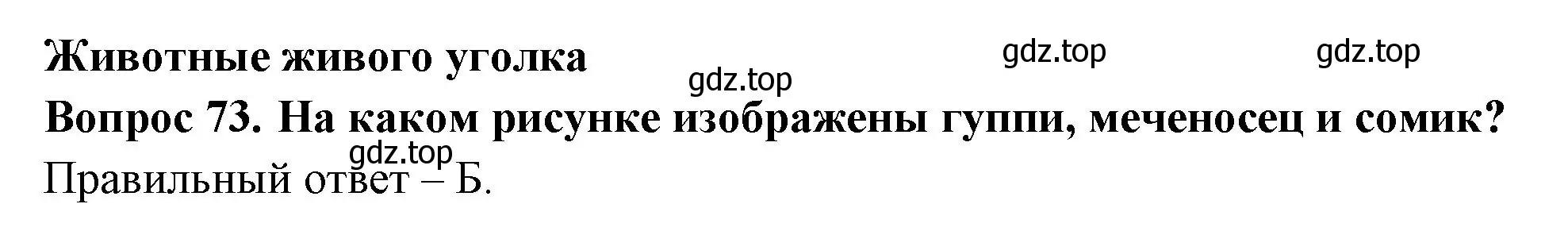 Решение номер 73 (страница 29) гдз по окружающему миру 2 класс Плешаков, Гара, тесты