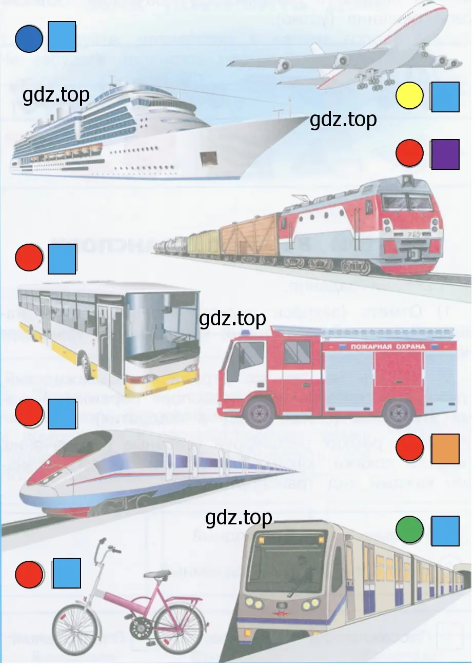 Отметь на тех же страницах пассажирский, грузовой и специальный транспорт (2) - окружающий мир 2 класс Плешаков