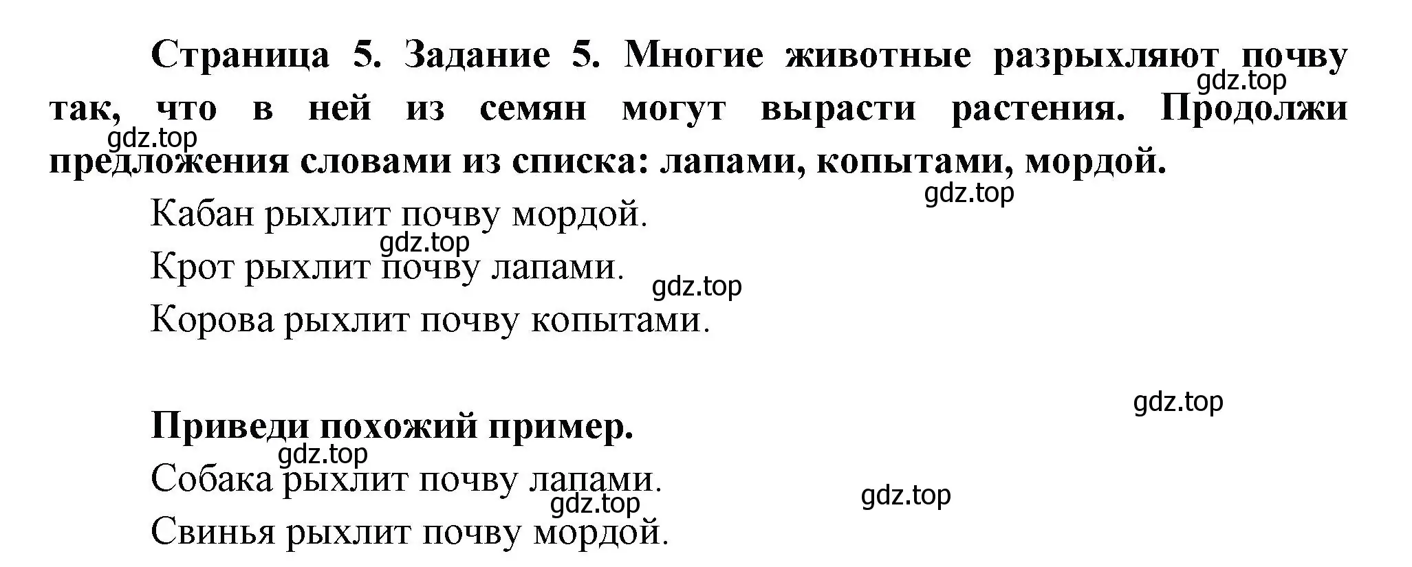 Решение номер 5 (страница 5) гдз по окружающему миру 2 класс Вахрушев, Ловягин, рабочая тетрадь 1 часть