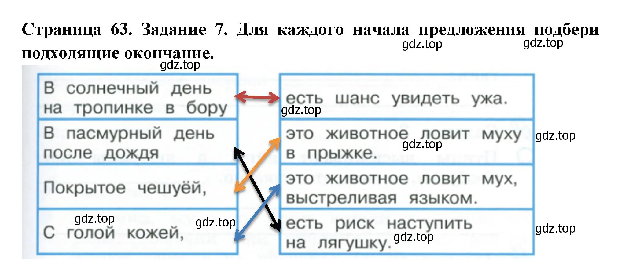 Решение номер 7 (страница 63) гдз по окружающему миру 2 класс Вахрушев, Ловягин, рабочая тетрадь 1 часть