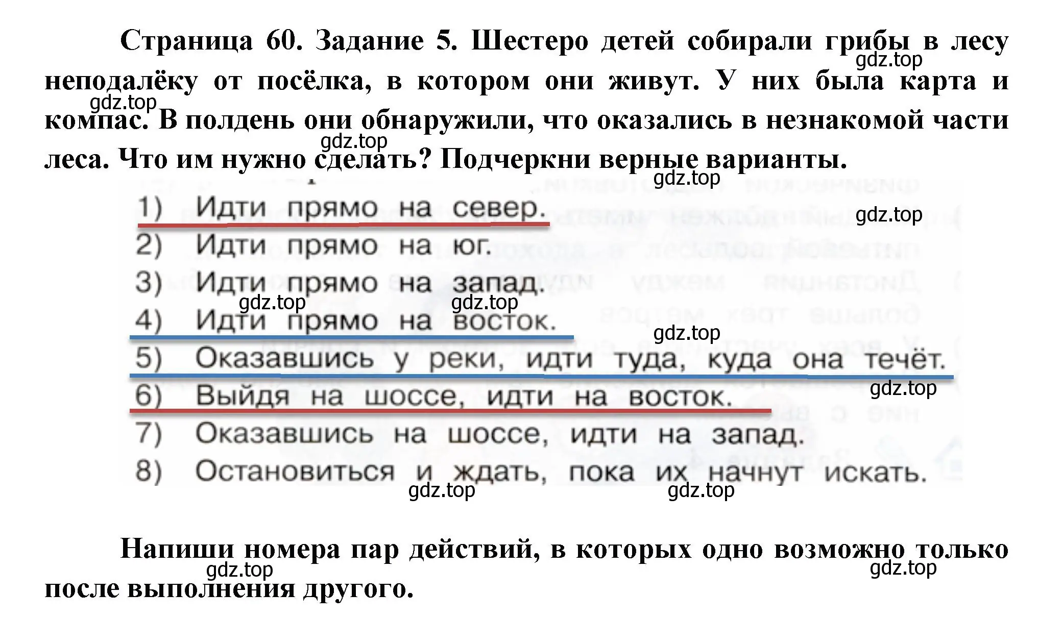 Решение номер 5 (страница 60) гдз по окружающему миру 2 класс Вахрушев, Ловягин, рабочая тетрадь 2 часть