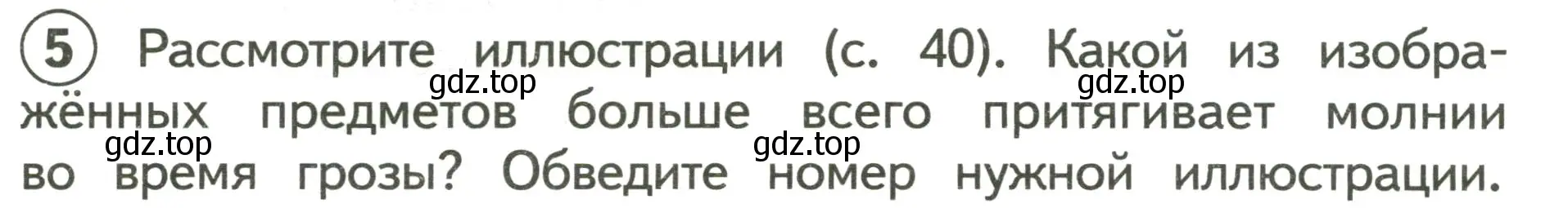 Условие номер 5 (страница 39) гдз по окружающему миру 3 класс Глаголева, Архипова, предварителный, текущий, итоговый контроль