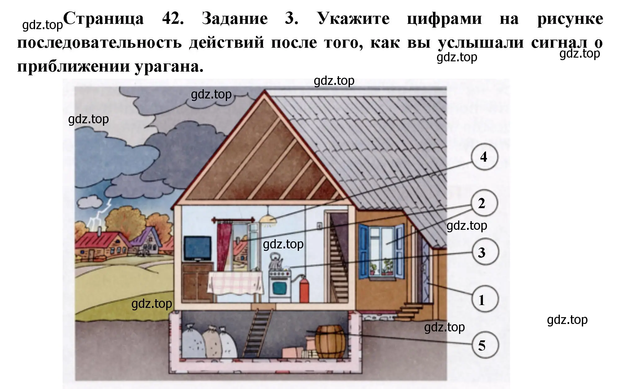 Решение номер 3 (страница 42) гдз по окружающему миру 3 класс Ижевский, рабочая тетрадь