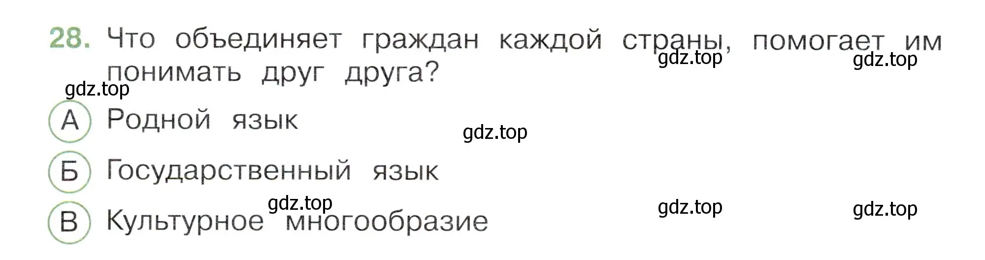 Условие номер 28 (страница 12) гдз по окружающему миру 3 класс Плешаков, Новицкая, тесты