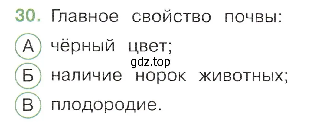 Условие номер 30 (страница 25) гдз по окружающему миру 3 класс Плешаков, Новицкая, тесты