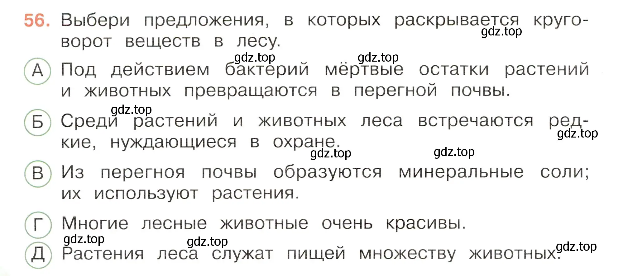 Условие номер 56 (страница 34) гдз по окружающему миру 3 класс Плешаков, Новицкая, тесты