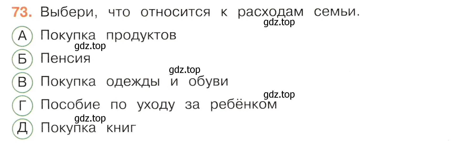 Условие номер 73 (страница 61) гдз по окружающему миру 3 класс Плешаков, Новицкая, тесты