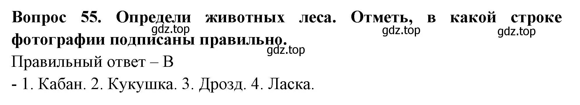 Решение номер 55 (страница 34) гдз по окружающему миру 3 класс Плешаков, Новицкая, тесты