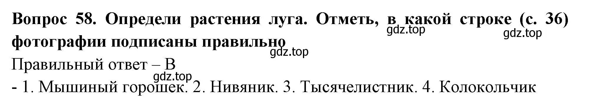 Решение номер 58 (страница 35) гдз по окружающему миру 3 класс Плешаков, Новицкая, тесты