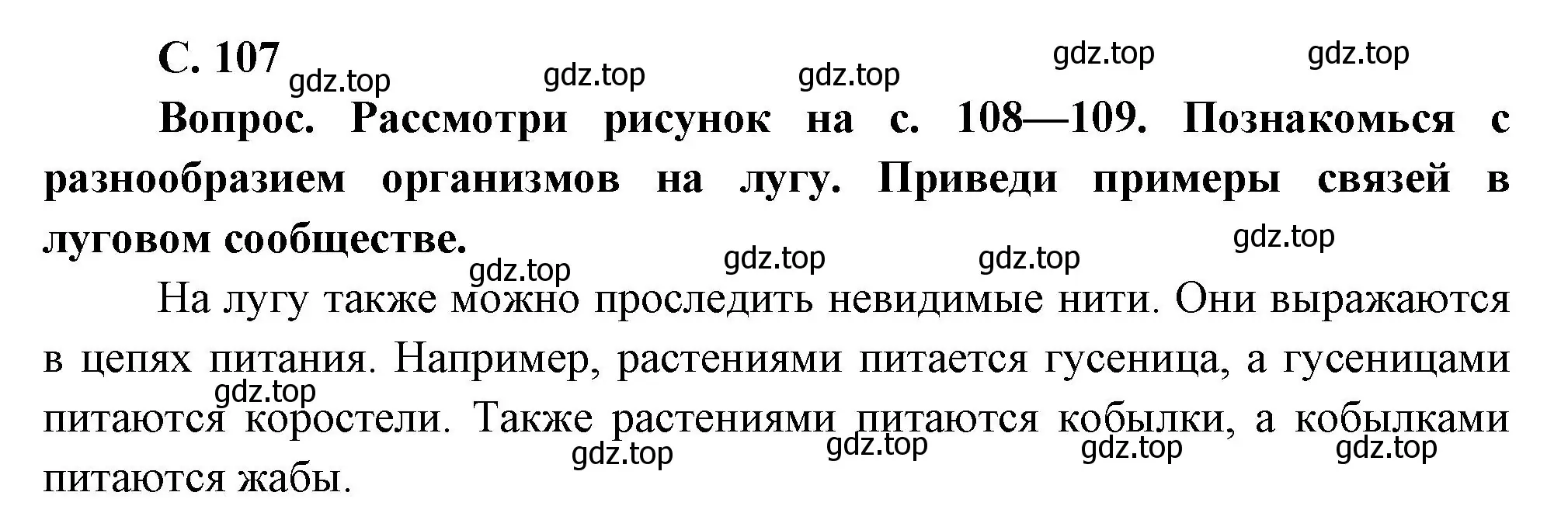 Решение номер Вопросы в параграфе (страница 107) гдз по окружающему миру 3 класс Плешаков, Новицкая, учебник 1 часть