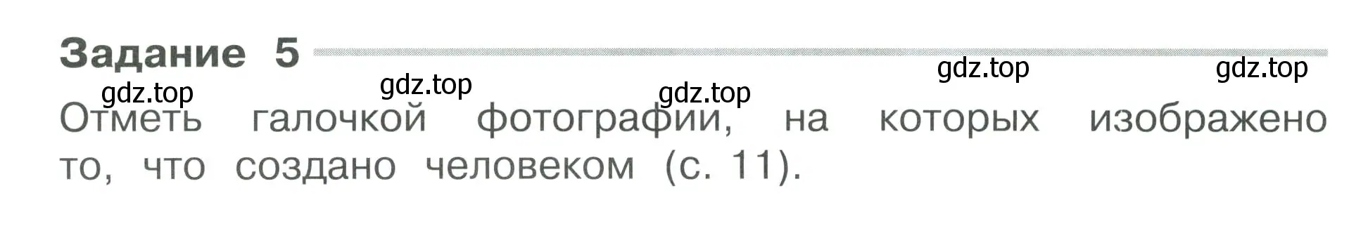 Условие номер 5 (страница 10) гдз по окружающему миру 3 класс Плешаков, Плешаков, проверочные работы