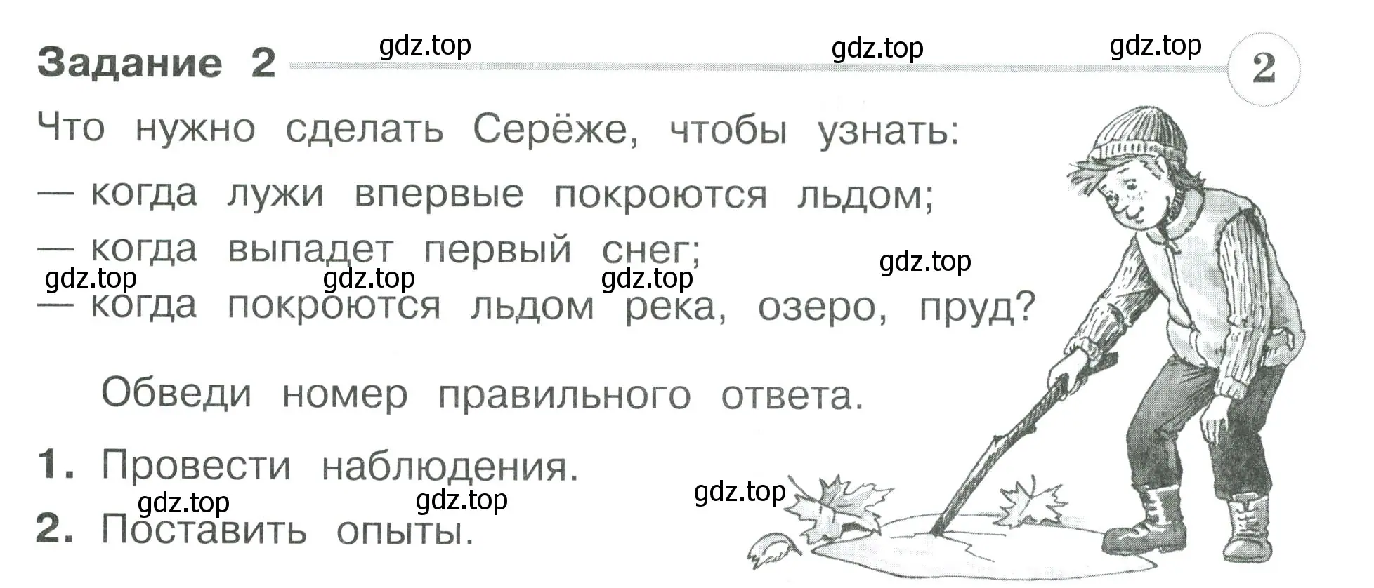 Условие номер 2 (страница 24) гдз по окружающему миру 3 класс Плешаков, Плешаков, проверочные работы