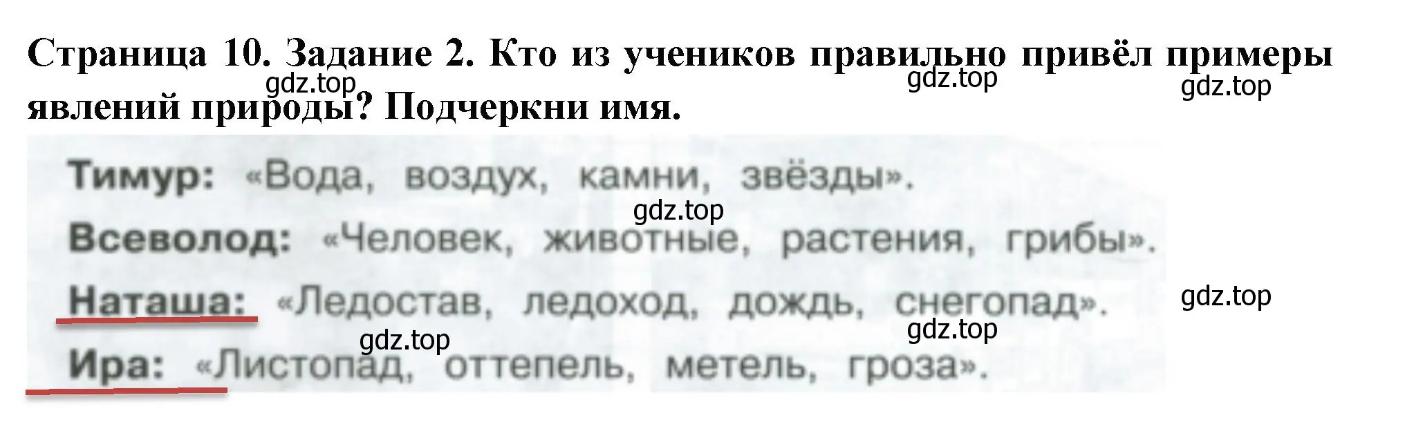 Решение номер 2 (страница 10) гдз по окружающему миру 3 класс Плешаков, Плешаков, проверочные работы