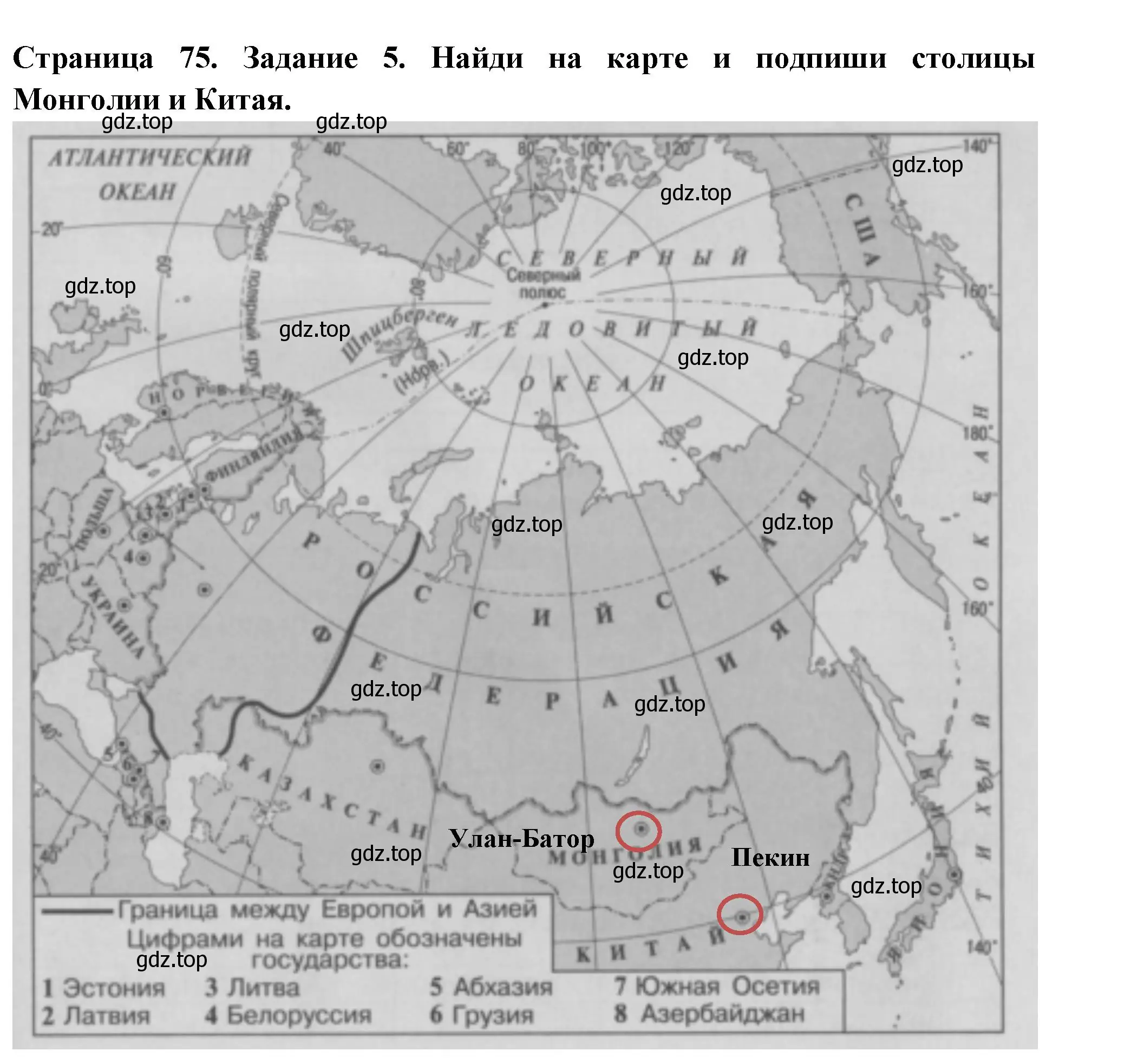 Решение номер 5 (страница 75) гдз по окружающему миру 3 класс Плешаков, Плешаков, проверочные работы