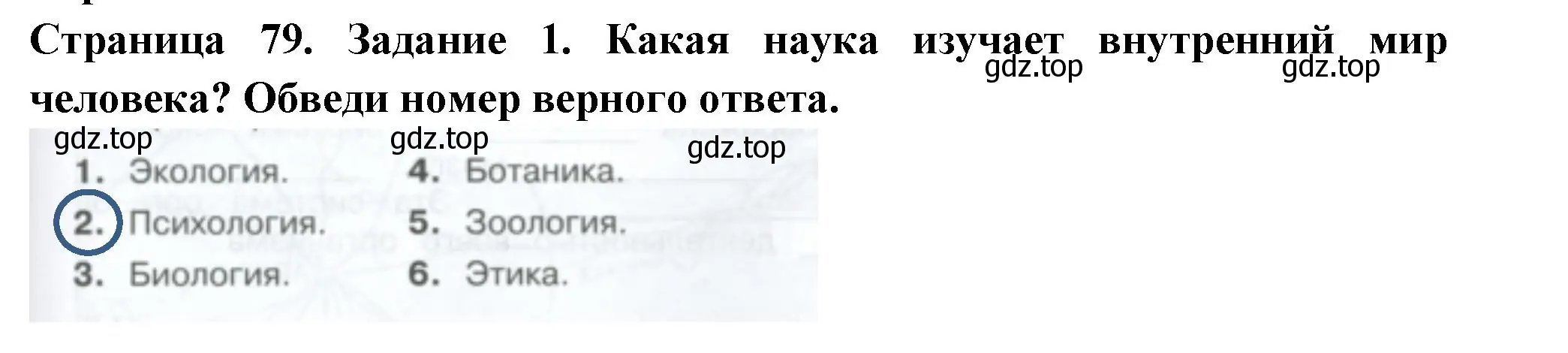 Решение номер 1 (страница 79) гдз по окружающему миру 3 класс Плешаков, Плешаков, проверочные работы