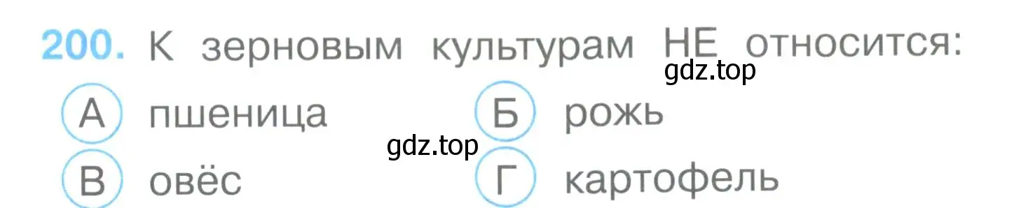 Условие номер 200 (страница 61) гдз по окружающему миру 3 класс Плешаков, Гара, тесты