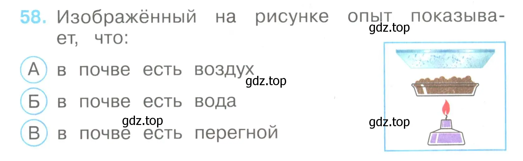 Условие номер 58 (страница 19) гдз по окружающему миру 3 класс Плешаков, Гара, тесты