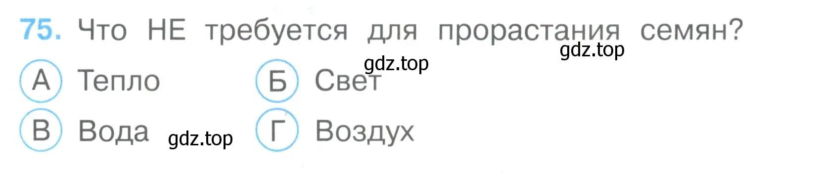 Условие номер 75 (страница 24) гдз по окружающему миру 3 класс Плешаков, Гара, тесты