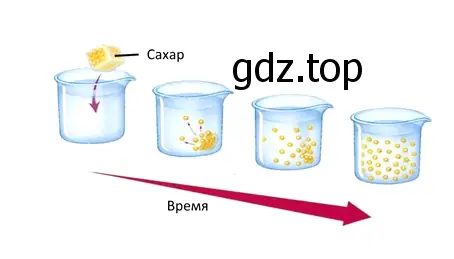 Процесс растворения кусочка сахара в воде - окружающий мир 3 класс Плешаков