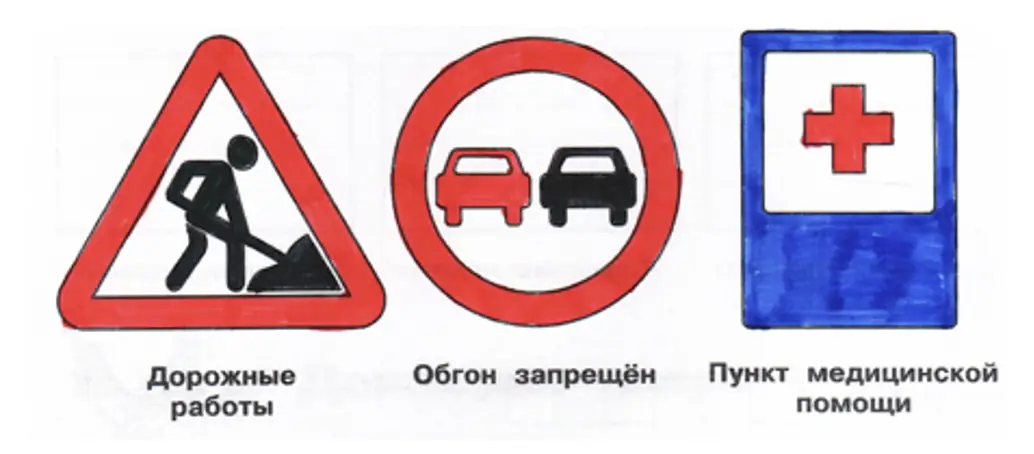 Дорожные знаки (3) - окружающий мир 3 класс Плешаков тетрадь