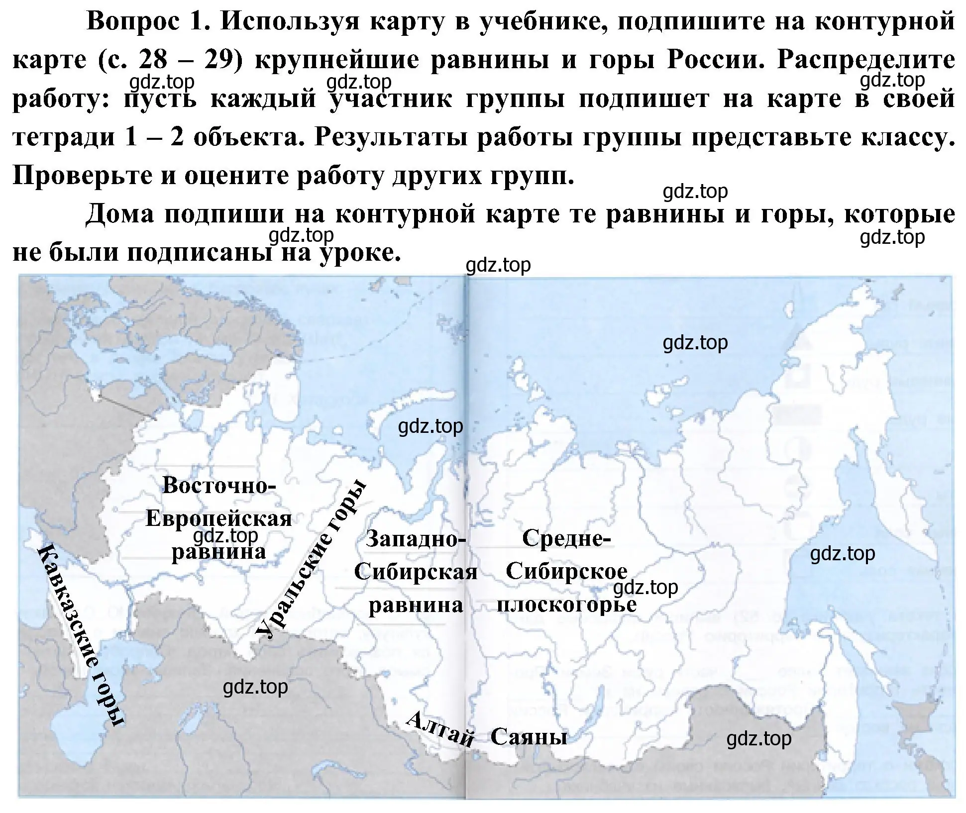 Решение номер 1 (страница 32) гдз по окружающему миру 4 класс Плешаков, Новицкая, рабочая тетрадь 1 часть