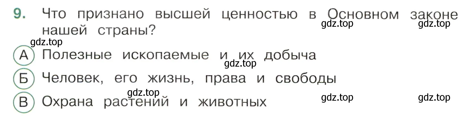 Условие номер 9 (страница 6) гдз по окружающему миру 4 класс Плешаков, Новицкая, тесты