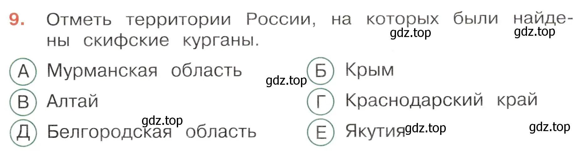 Условие номер 9 (страница 39) гдз по окружающему миру 4 класс Плешаков, Новицкая, тесты