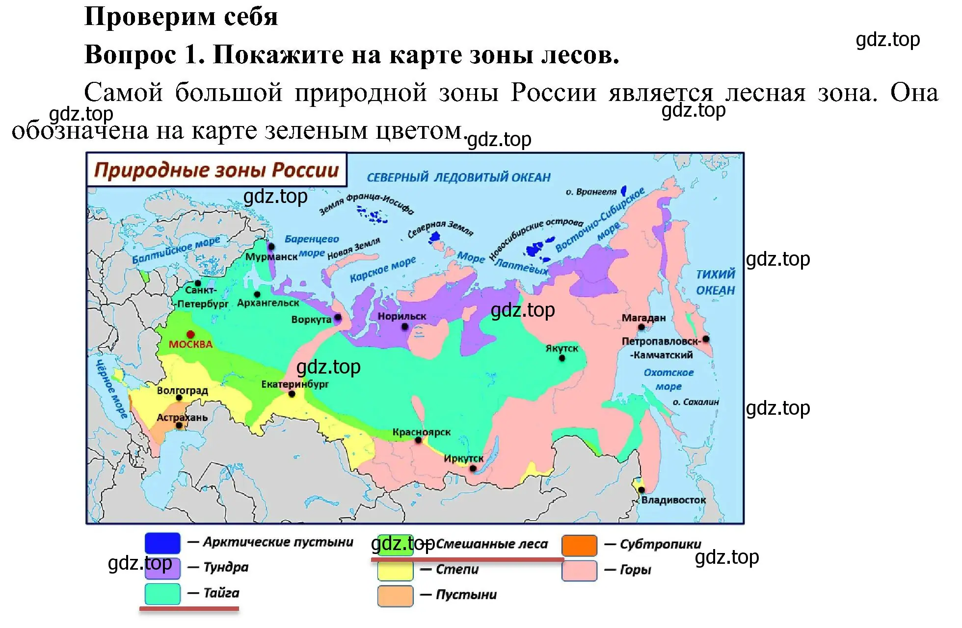 Решение номер 1 (страница 91) гдз по окружающему миру 4 класс Плешаков, Новицкая, учебник 1 часть