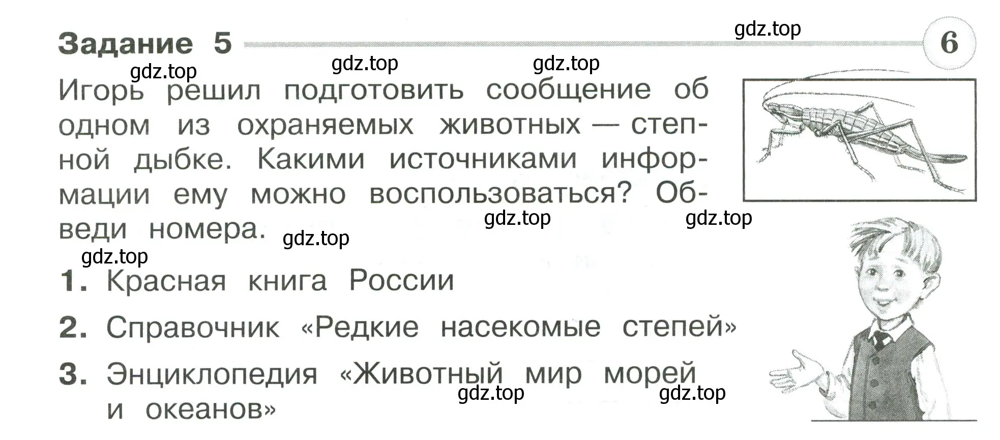 Условие номер 5 (страница 28) гдз по окружающему миру 4 класс Плешаков, Крючкова, проверочные работы