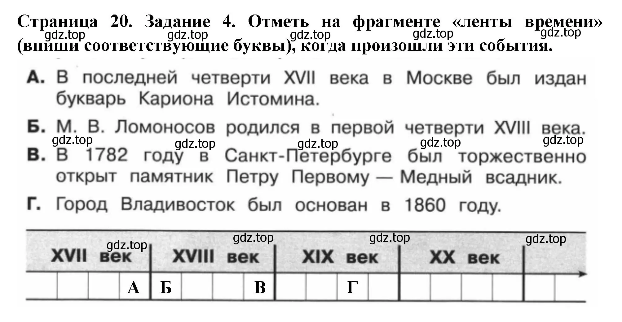 Решение номер 4 (страница 20) гдз по окружающему миру 4 класс Плешаков, Крючкова, проверочные работы