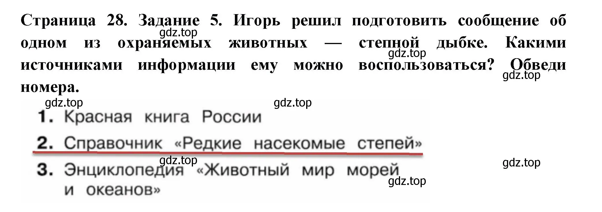Решение номер 5 (страница 28) гдз по окружающему миру 4 класс Плешаков, Крючкова, проверочные работы
