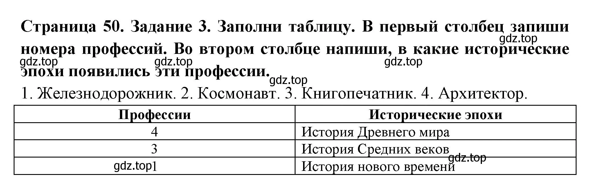 Решение номер 3 (страница 50) гдз по окружающему миру 4 класс Плешаков, Крючкова, проверочные работы