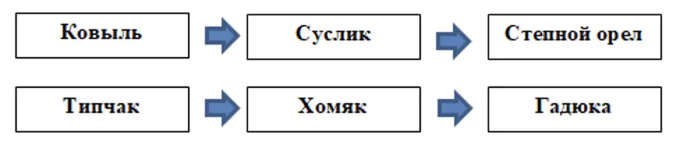 Цепи питания в степи - окружающий мир 4 класс Плешаков