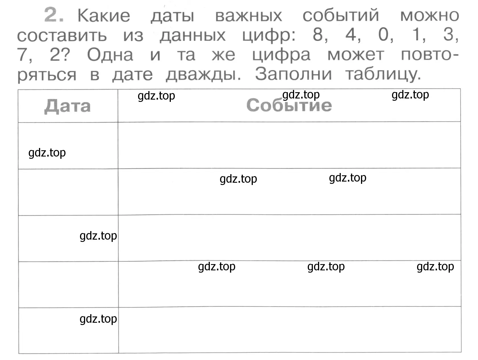 Условие номер 2 (страница 48) гдз по окружающему миру 4 класс Саплина, Саплин, рабочая тетрадь