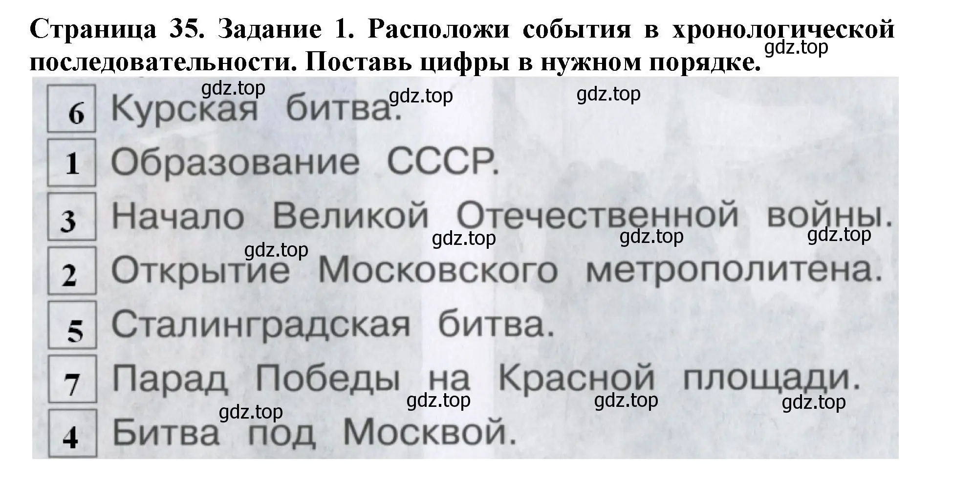 Решение номер 1 (страница 35) гдз по окружающему миру 4 класс Саплина, Саплин, рабочая тетрадь